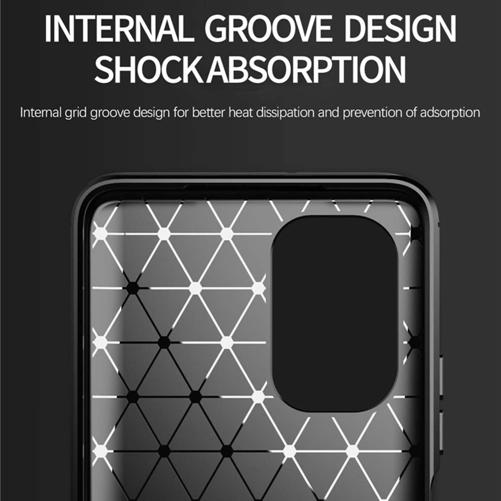 Maska za Xiaomi Poco F3 / Mi 11i, Techsuit, Karbon, Crna