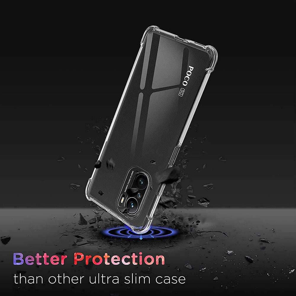 Maska za Xiaomi Poco F3 / Mi 11i, Techsuit, Shockproof Clear, Prozirna