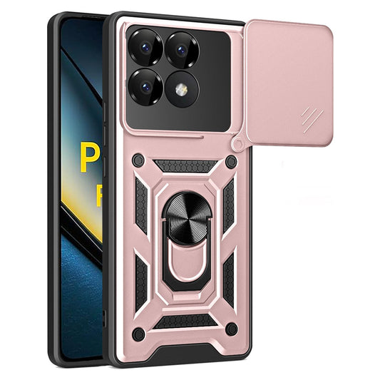 Maska za Xiaomi Poco F6 Pro, Techsuit, CamShield, Roza