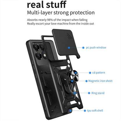 Maska za Xiaomi Poco F6 Pro, Techsuit, CamShield, Roza