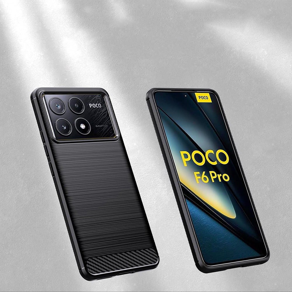 Maska za Xiaomi Poco F6 Pro, Techsuit, Karbon, Plava
