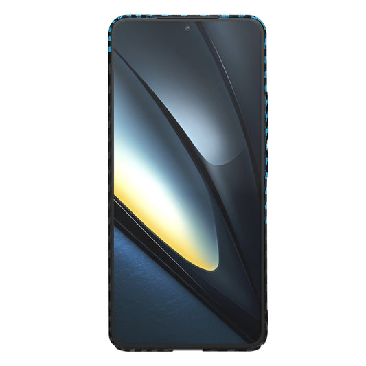Maska za Xiaomi Poco F6 Pro, Techsuit, Carbonite FiberShell, Crno Plava