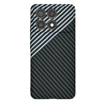 Maska za Xiaomi Poco F6 Pro, Techsuit, Carbonite FiberShell, Crno Siva