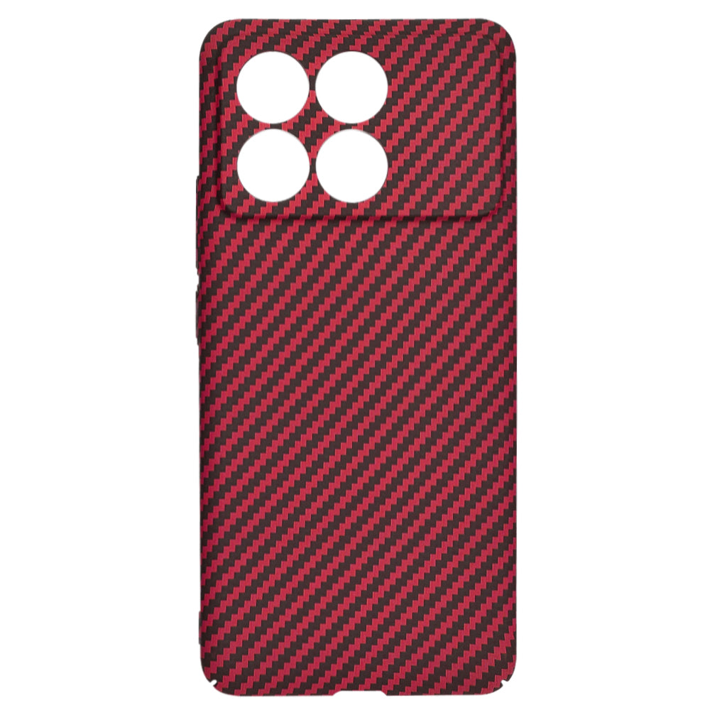 Maska za Xiaomi Poco F6 Pro, Techsuit, Carbonite FiberShell, Crvena