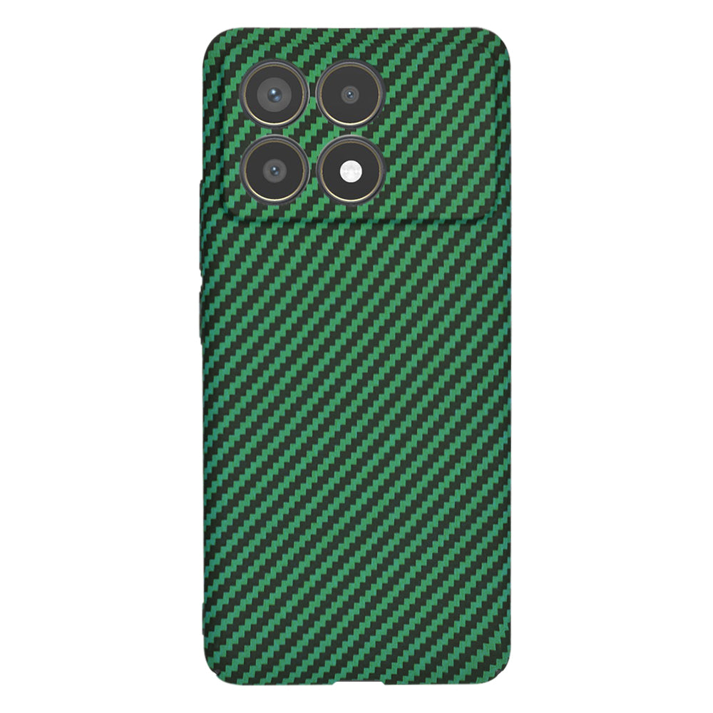 Maska za Xiaomi Poco F6 Pro, Techsuit, Carbonite FiberShell, Zelena