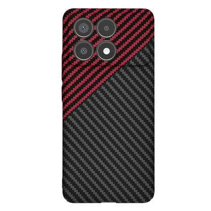 Maska za Xiaomi Poco F6 Pro, Techsuit, Carbonite FiberShell, Crno Crvena