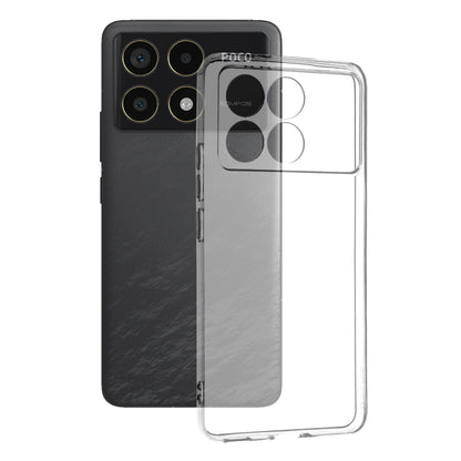 Maska za Xiaomi Poco F6 Pro, Techsuit, Clear, Prozirna