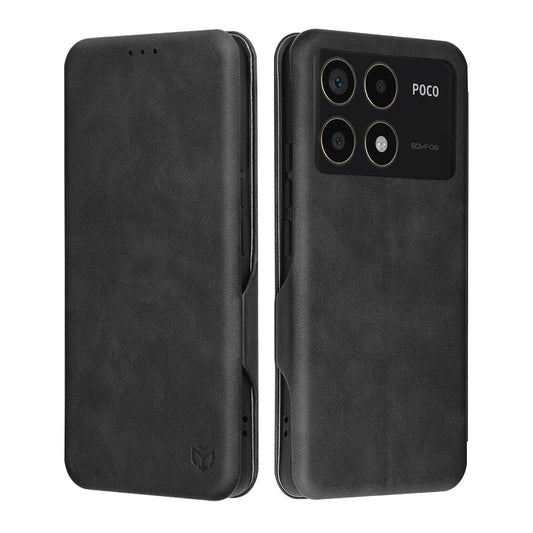 Futrola za Xiaomi Poco F6 Pro, Techsuit, Safe Wallet Plus, Crna