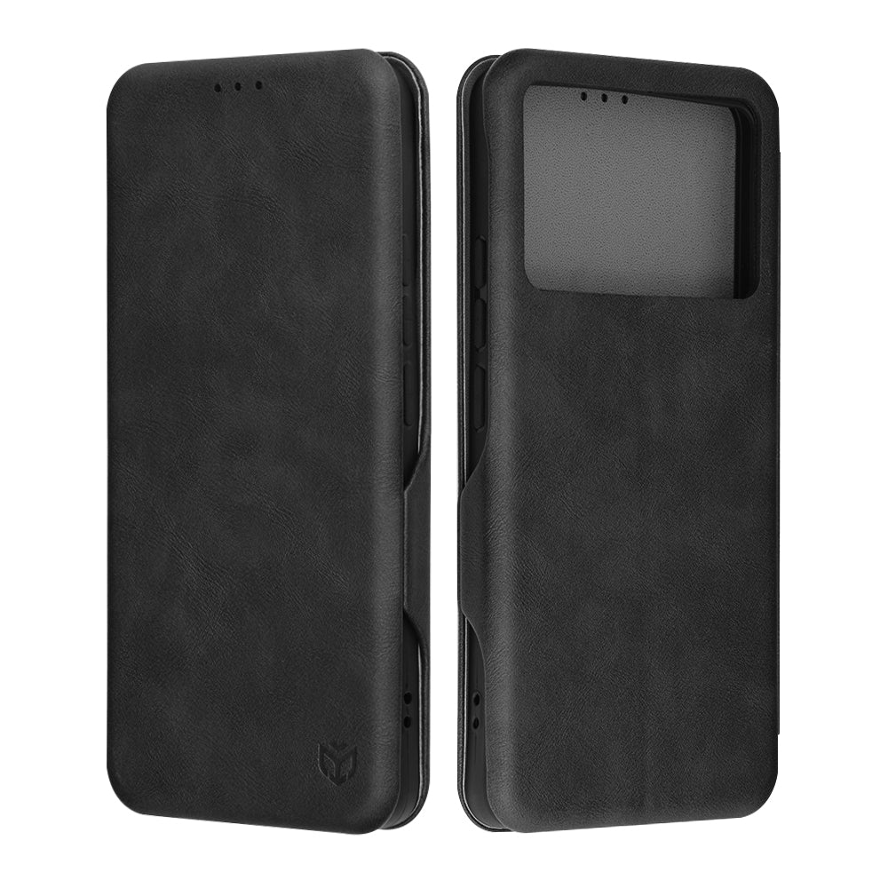 Futrola za Xiaomi Poco F6 Pro, Techsuit, Safe Wallet Plus, Crna