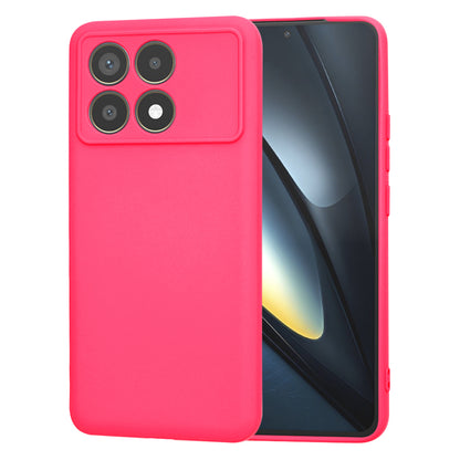 Maska za Xiaomi Poco F6 Pro, Techsuit, SoftFlex, Tamno Roza
