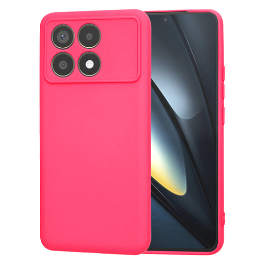 Maska za Xiaomi Poco F6 Pro, Techsuit, SoftFlex, Tamno Roza