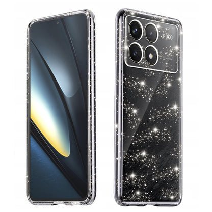 Maska za Xiaomi Poco F6 Pro, Techsuit, SparkleSkin, Prozirna