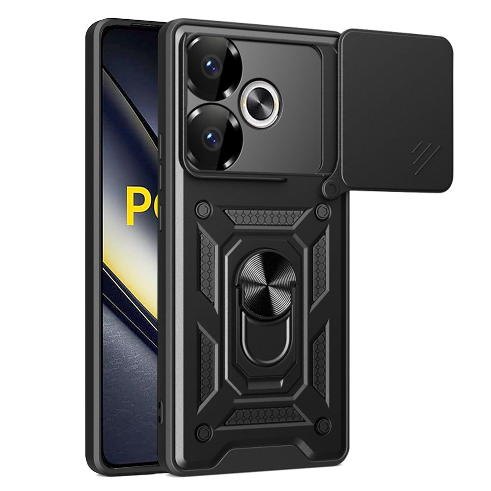 Maska za Xiaomi Poco F6, Techsuit, CamShield, Crna