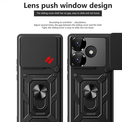 Maska za Xiaomi Poco F6, Techsuit, CamShield, Roza
