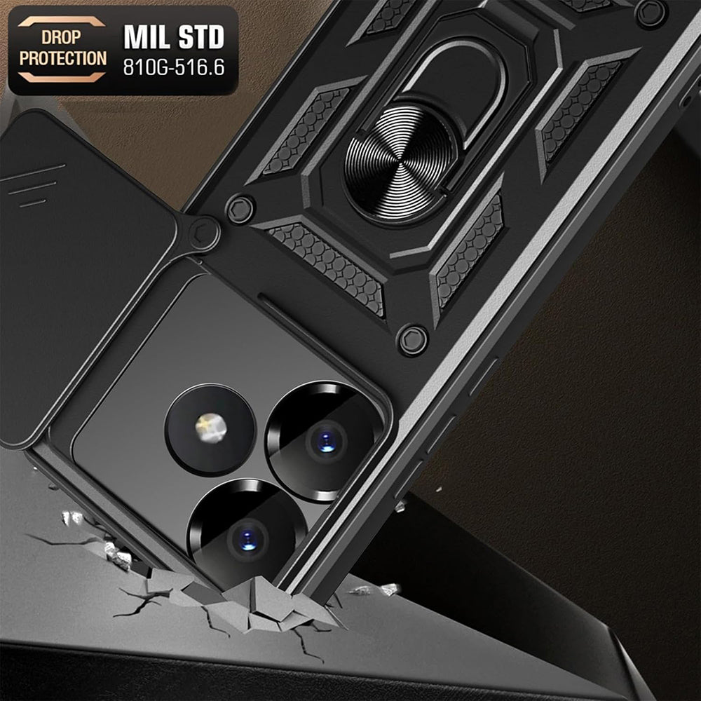 Maska za Xiaomi Poco F6, Techsuit, CamShield, Roza