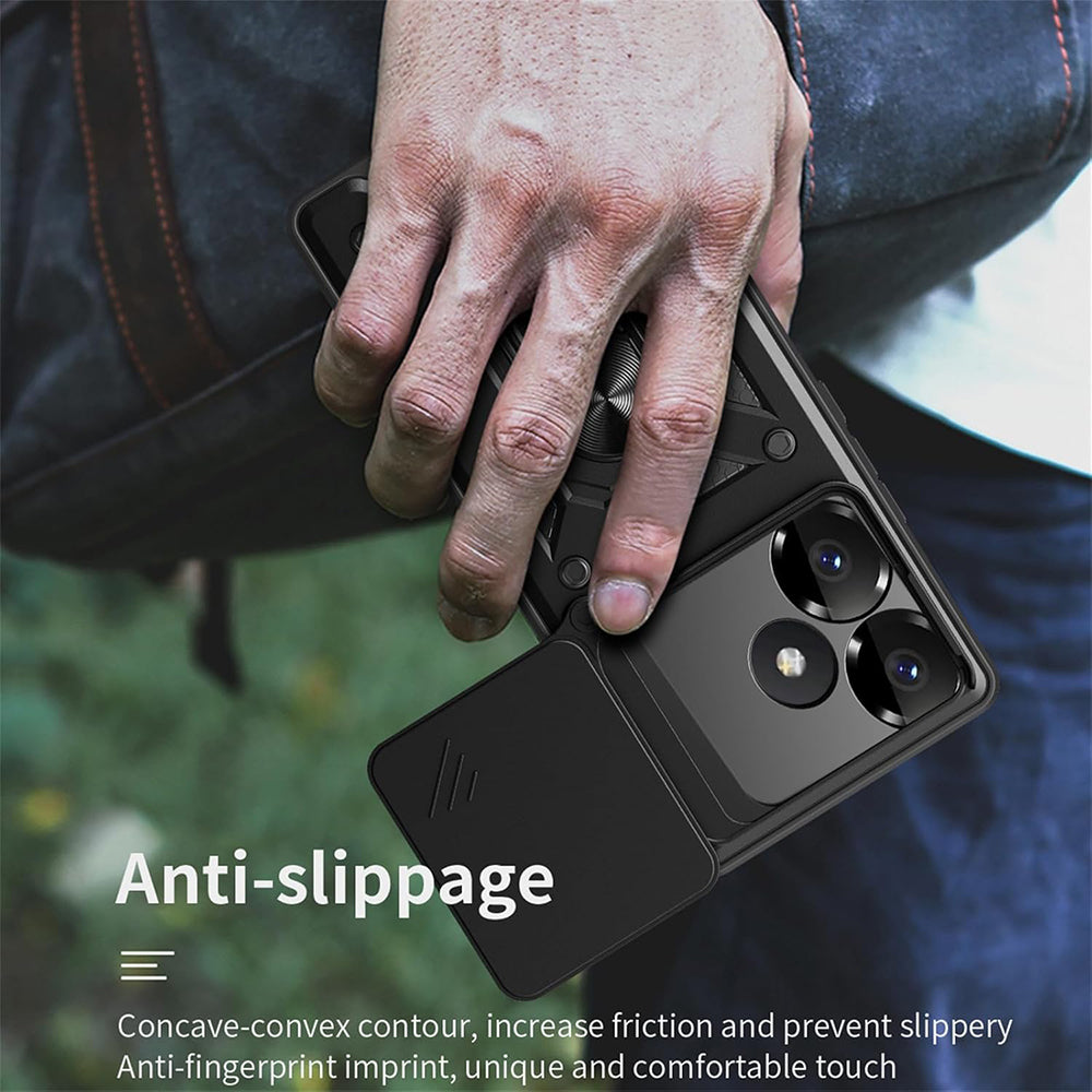 Maska za Xiaomi Poco F6, Techsuit, CamShield, Roza