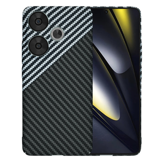 Maska za Xiaomi Poco F6, Techsuit, Carbonite FiberShell, Crno Siva