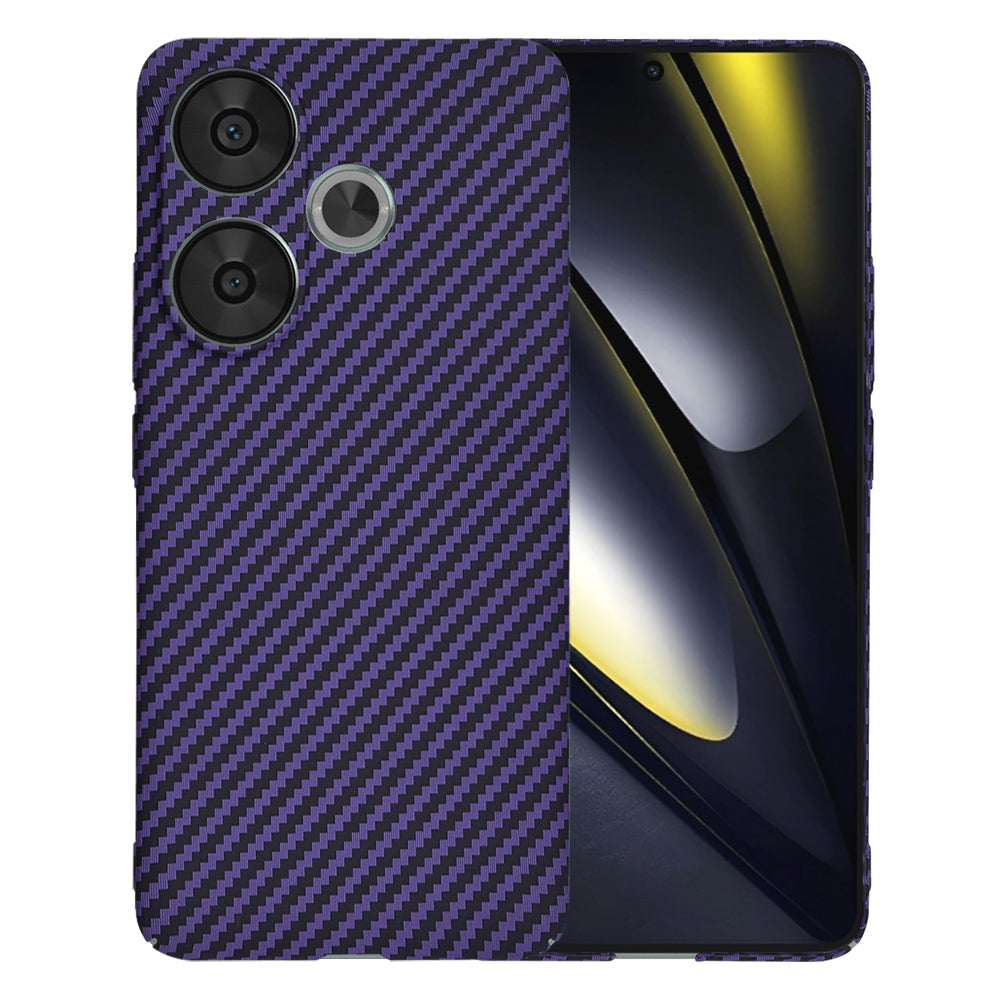Maska za Xiaomi Poco F6, Techsuit, Carbonite FiberShell, Ljubičasta