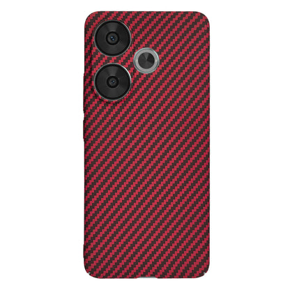 Maska za Xiaomi Poco F6, Techsuit, Carbonite FiberShell, Crvena