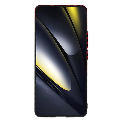 Maska za Xiaomi Poco F6, Techsuit, Carbonite FiberShell, Crno Crvena