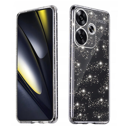 Maska za Xiaomi Poco F6, Techsuit, SparkleSkin, Prozirna