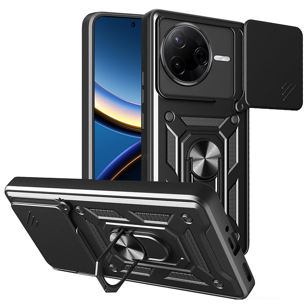Maska za Xiaomi Poco F7 Pro, Techsuit, CamShield, Crna
