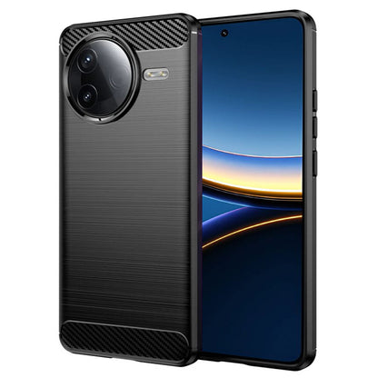 Maska za Xiaomi Poco F7 Pro, Techsuit, Karbon, Crna
