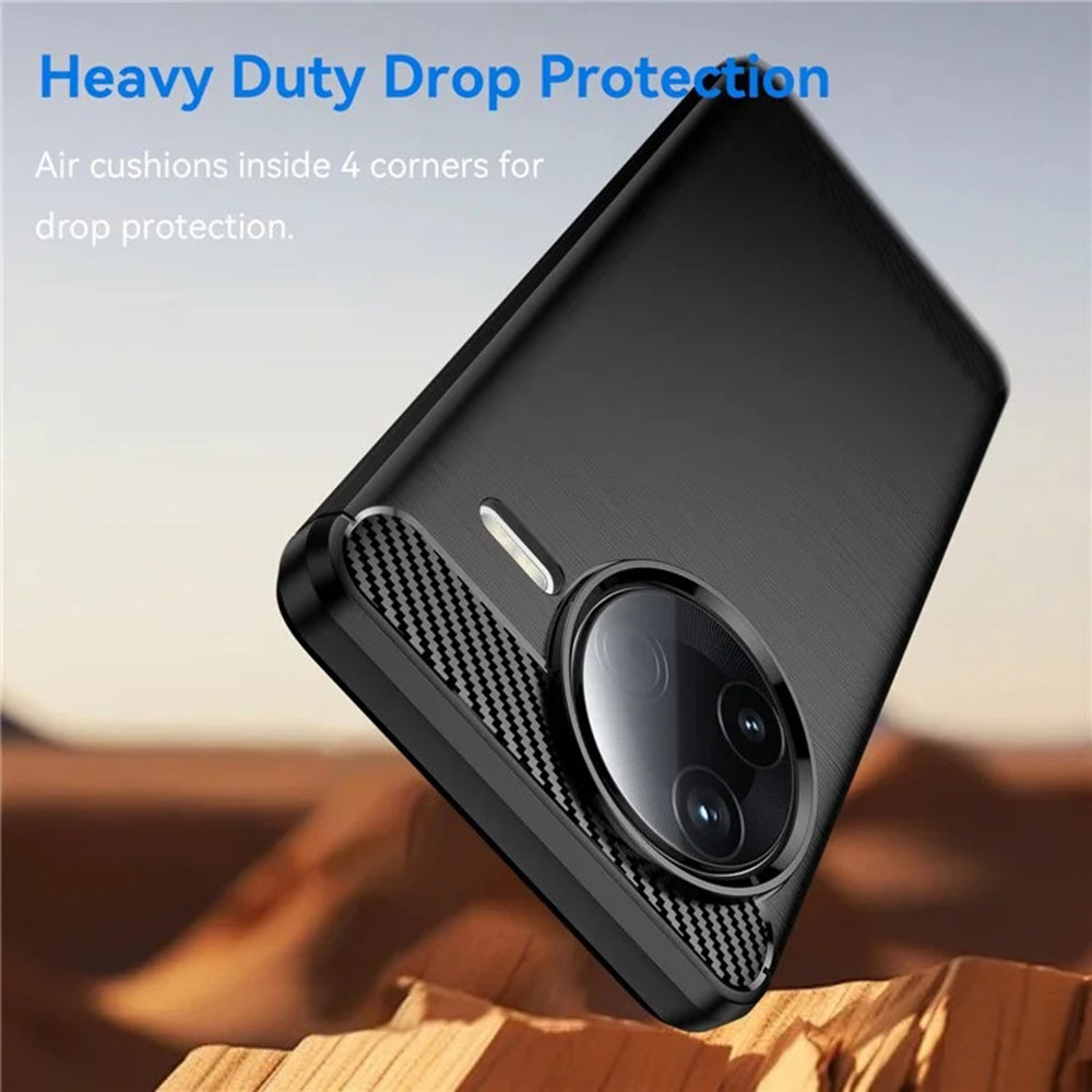 Maska za Xiaomi Poco F7 Pro, Techsuit, Karbon, Crna