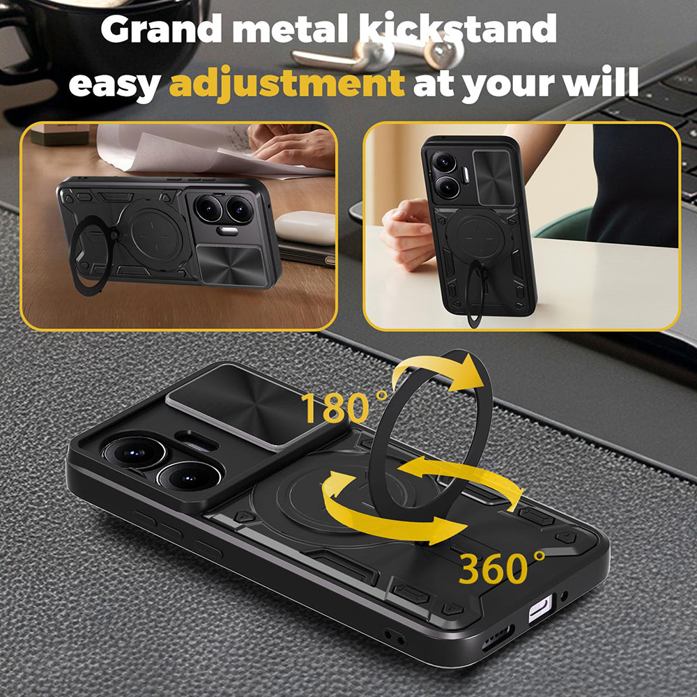 Maska za Xiaomi Poco F7, Techsuit, CamGuard Pro, Plava