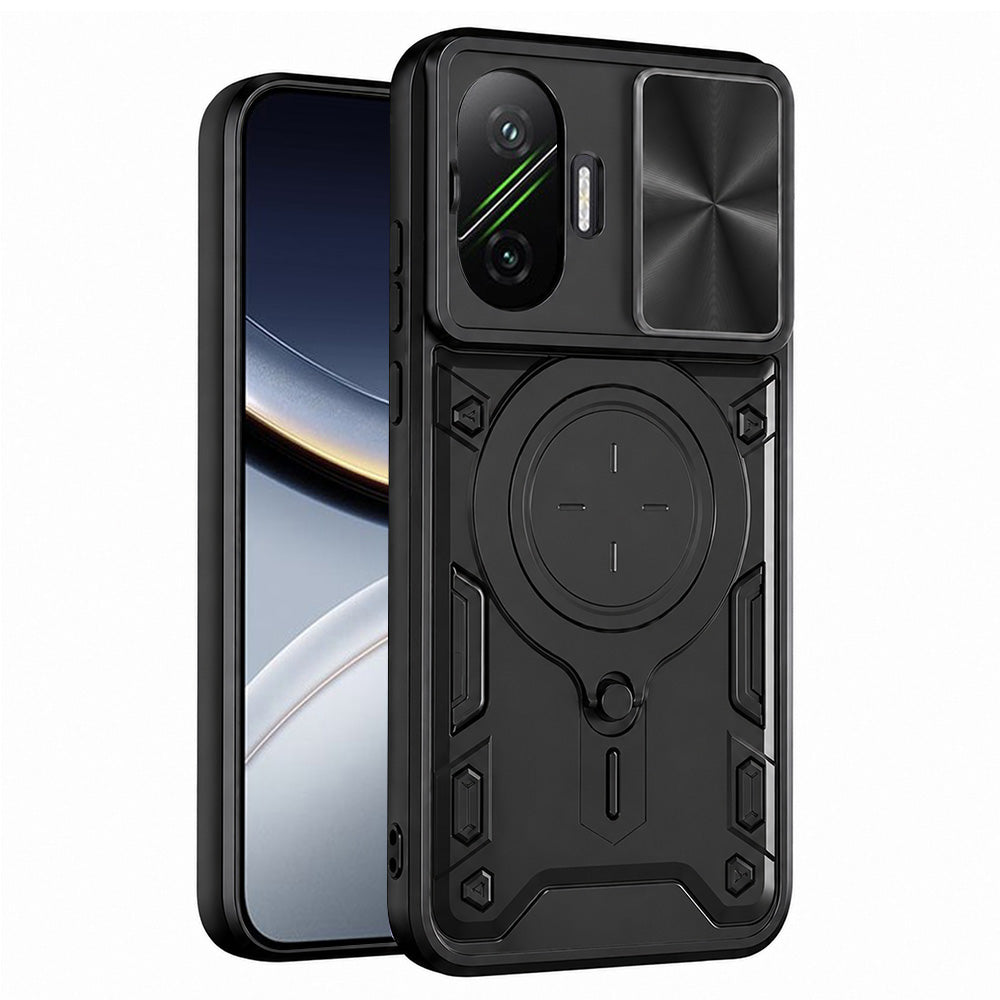 Maska za Xiaomi Poco F7, Techsuit, CamGuard Pro, Crna