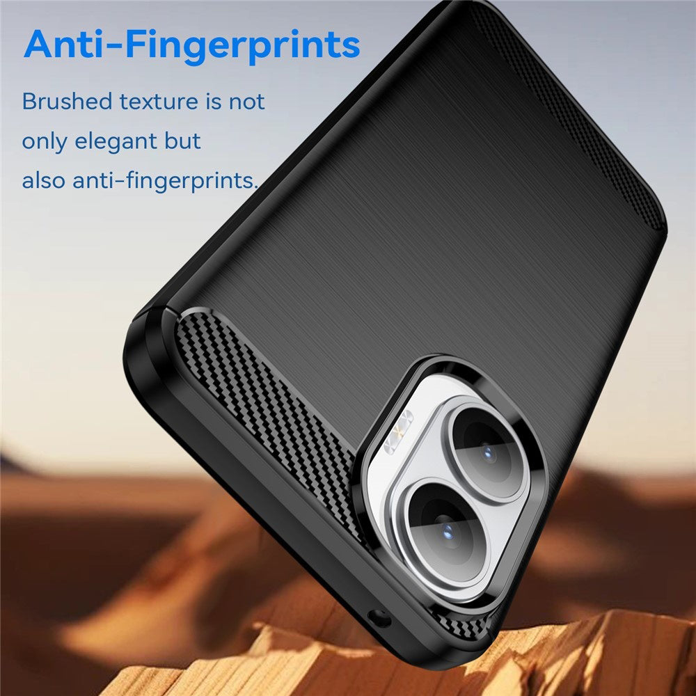 Maska za Xiaomi Poco F7, Techsuit, Karbon, Crna