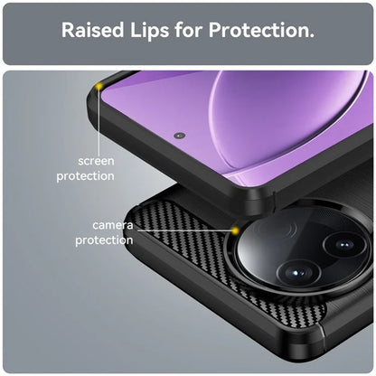 Maska za Xiaomi Poco F7 Ultra, Techsuit, Karbon, Crna
