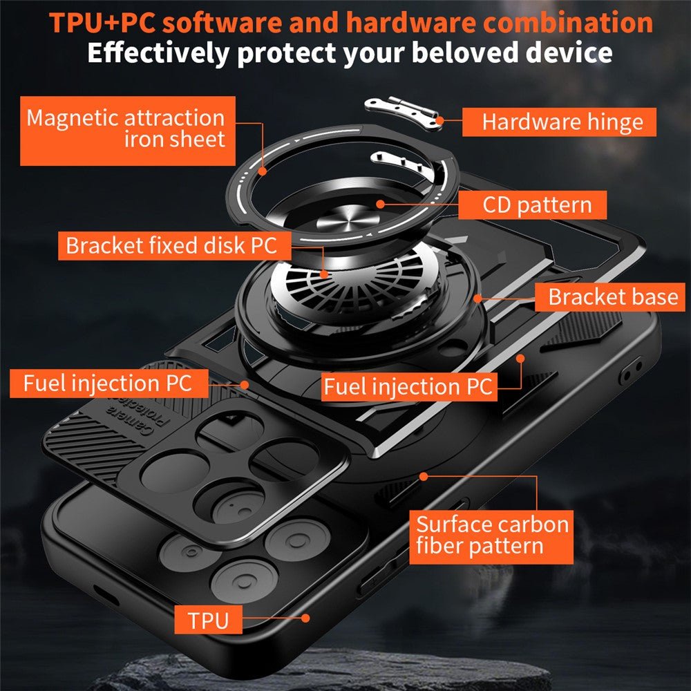 Futrola za Xiaomi Poco F8 Pro, Techsuit, RuggedCam, Crna