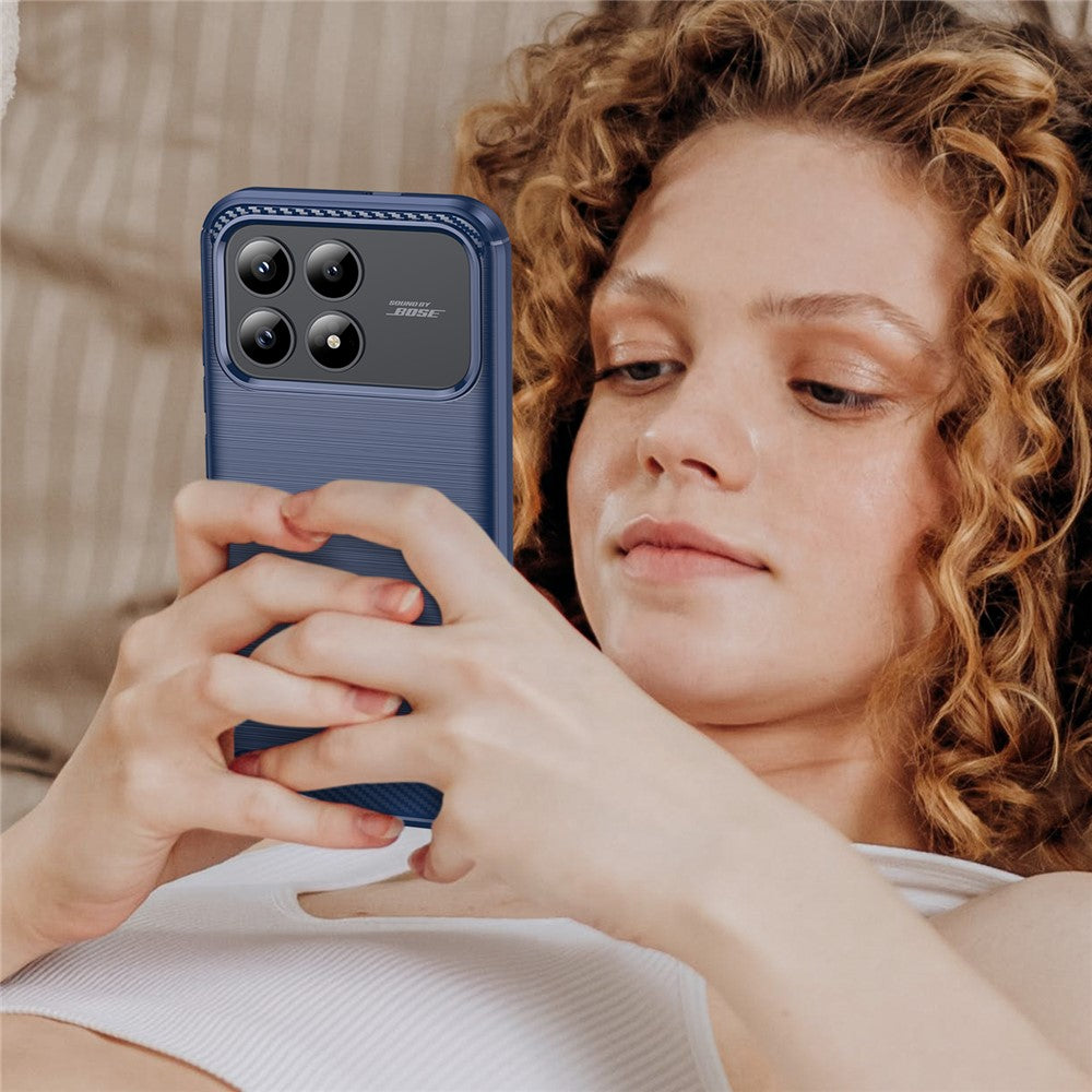 Maska za Xiaomi Poco F9 Pro, Techsuit, Carbon, plava