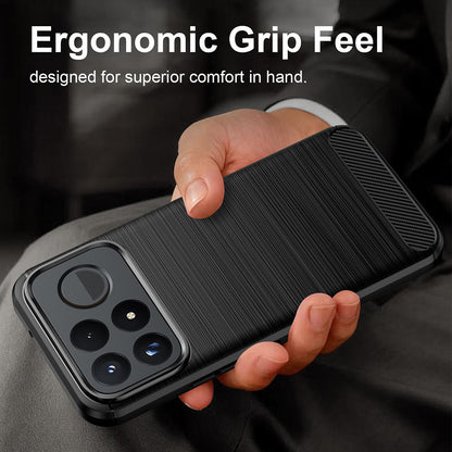 Maska za Xiaomi Poco F9 Pro, Techsuit, Karbon, Crna