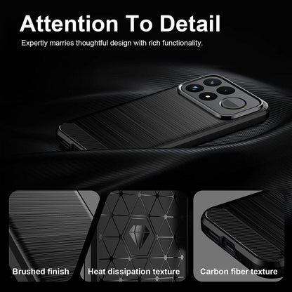 Maska za Xiaomi Poco F9 Pro, Techsuit, Karbon, Crna