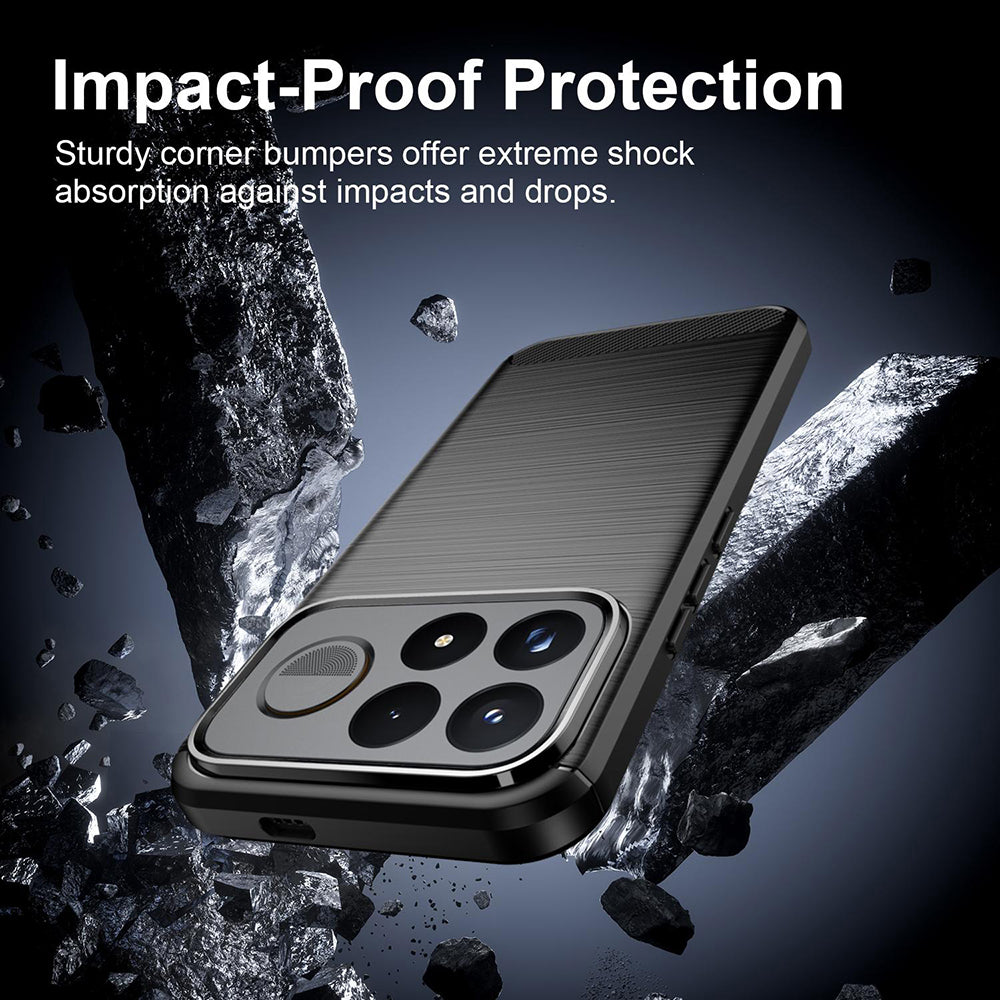 Maska za Xiaomi Poco F9 Ultra, Techsuit, Carbon, crna
