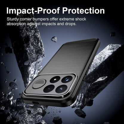Maska za Xiaomi Poco F9 Ultra, Techsuit, Carbon, crna