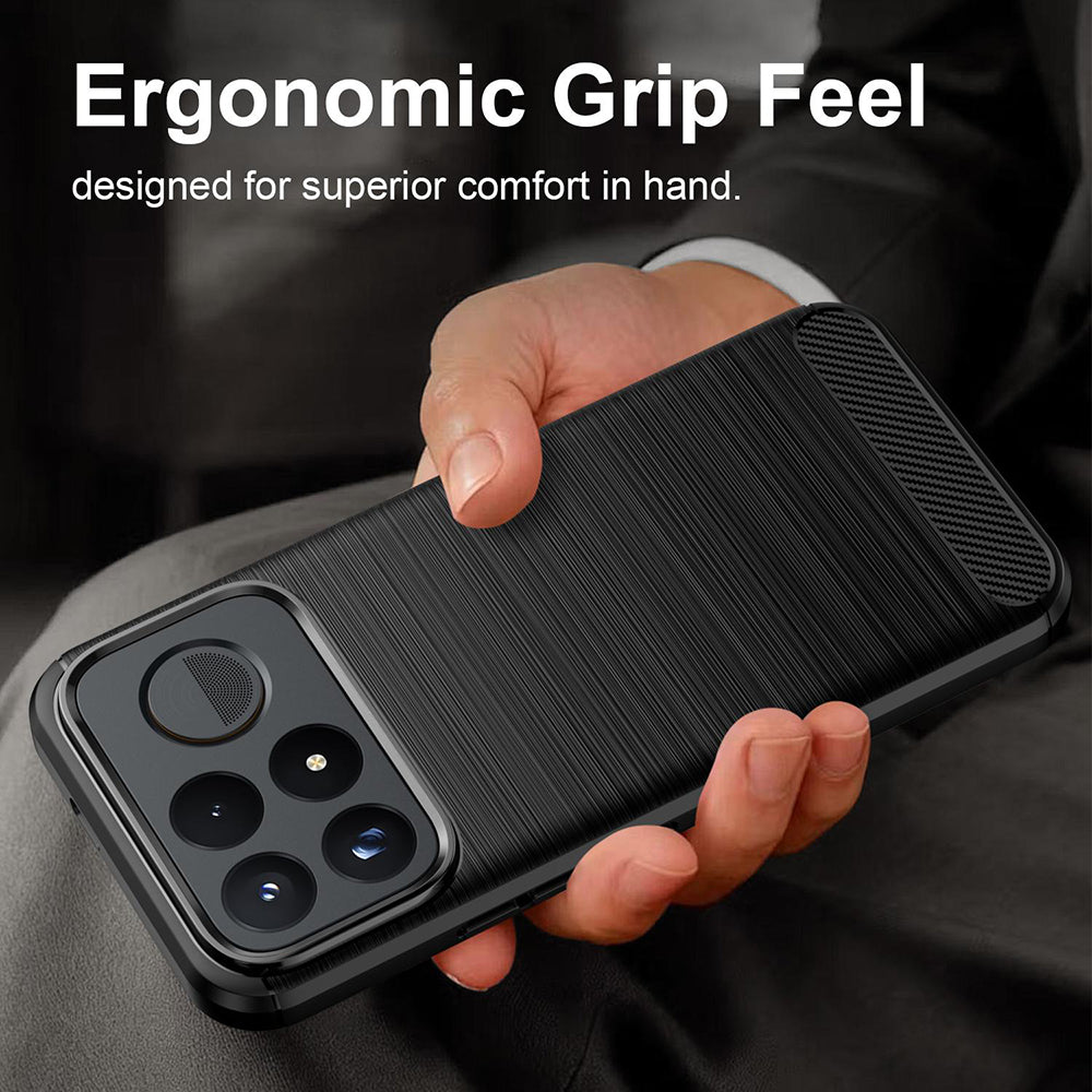 Maska za Xiaomi Poco F9 Ultra, Techsuit, Carbon, crna