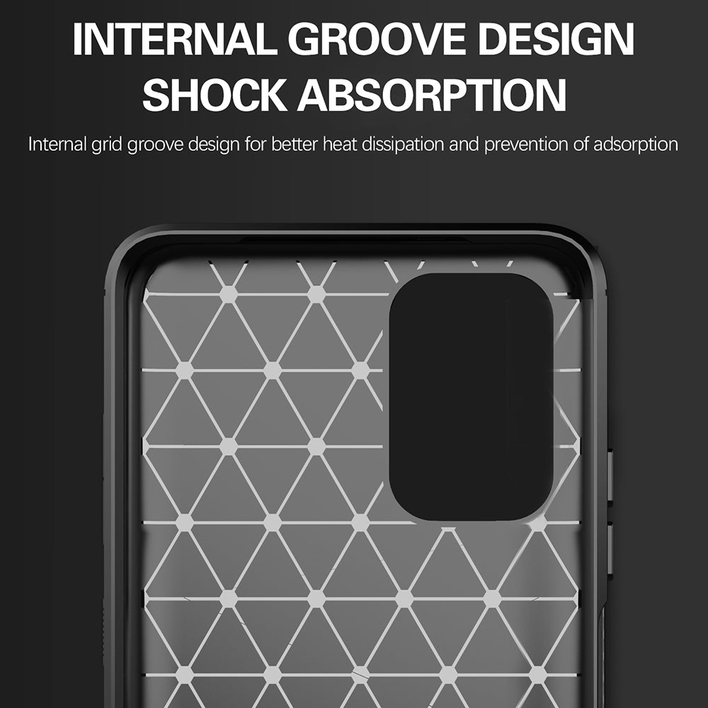 Maska za Xiaomi Poco M5s / Redmi Note 10S / Note 10, Techsuit, Karbon, Crna