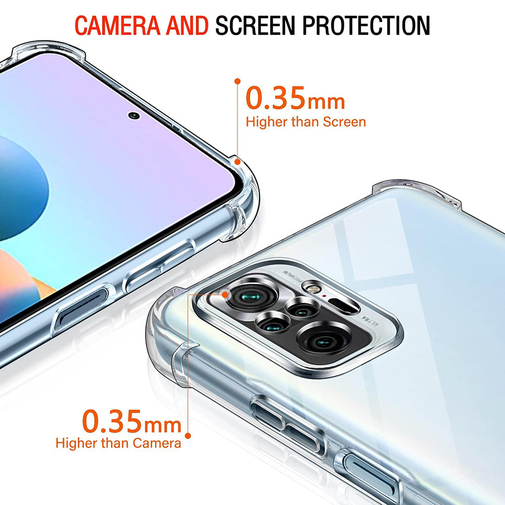 Maska za Xiaomi Poco M5s / Redmi Note 10S / Note 10, Techsuit, Otporna na udarce, Prozirna