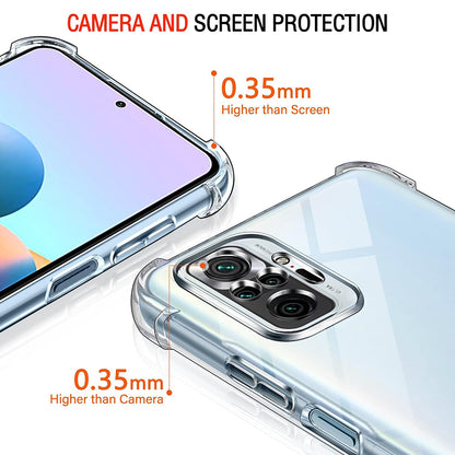 Maska za Xiaomi Poco M5s / Redmi Note 10S / Note 10, Techsuit, Otporna na udarce, Prozirna