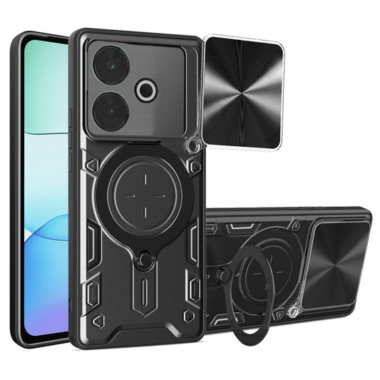 Maska za Xiaomi Poco M6 4G / Redmi 13, Techsuit, CamGuard Pro, Crna