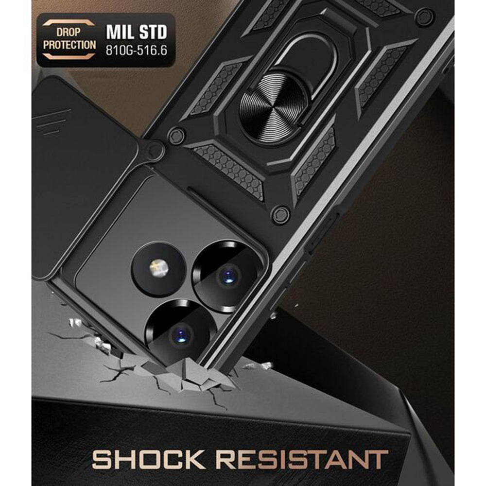 Maska za Xiaomi Poco M6 4G / Redmi 13, Techsuit, CamShield, Crna