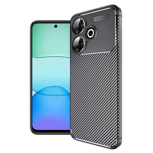 Maska za Xiaomi Poco M6 4G / Redmi 13, Techsuit, CarbonFiber, Crna