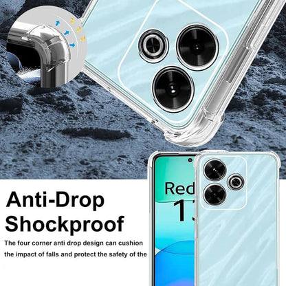 Maska za Xiaomi Poco M6 4G / Redmi 13, Techsuit, Otporna na udarce, Prozirna