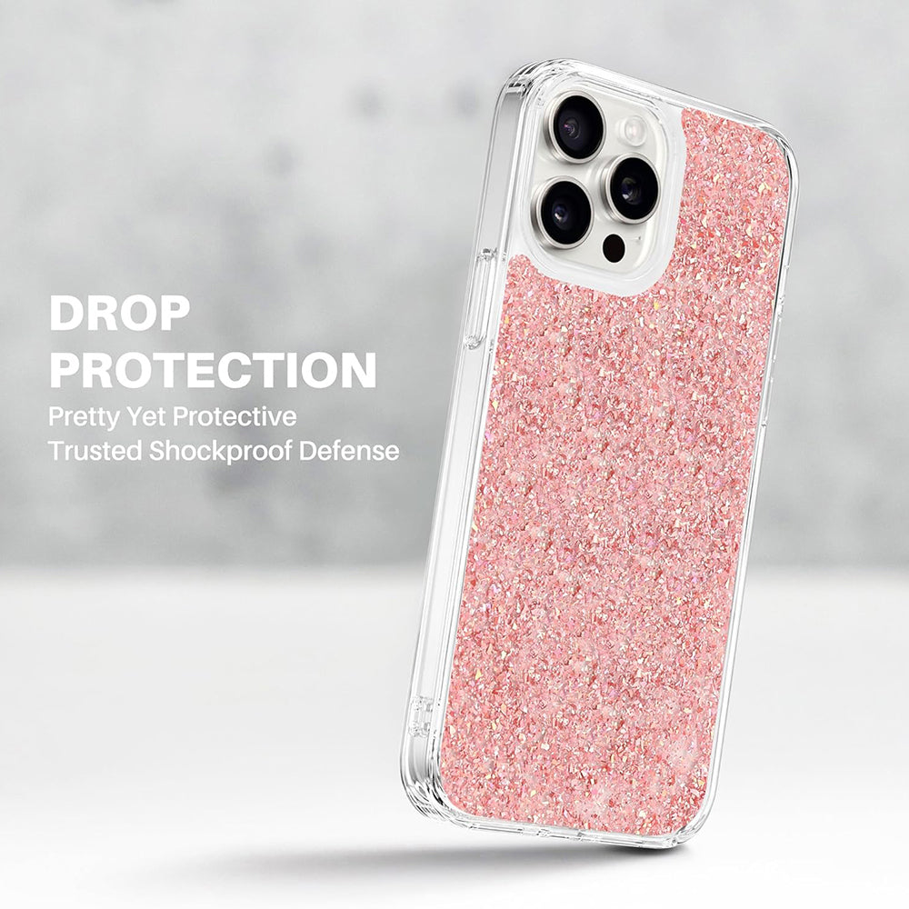 Futrola za Xiaomi Poco M6 / C65 / Redmi 13C 5G / 13C, Techsuit, Sparkly Glitter, Roza