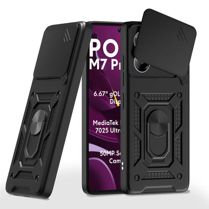Maska za Xiaomi Poco M7 Pro 5G, Techsuit, CamShield, Crna