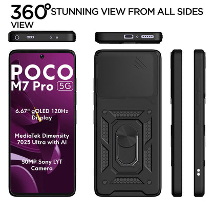 Maska za Xiaomi Poco M7 Pro 5G, Techsuit, CamShield, Crna