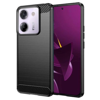 Maska za Xiaomi Poco M7 Pro 5G, Techsuit, Karbon, Crna